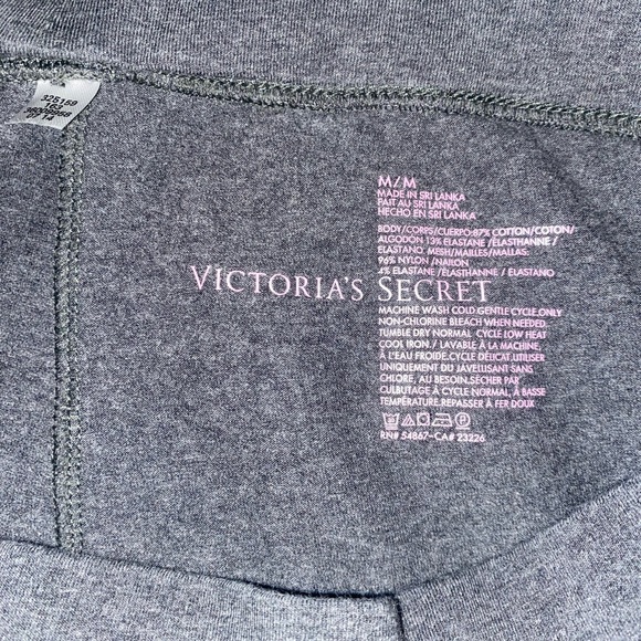 Victorias Secret Gray Mesh Leggings - Picture 2 of 3